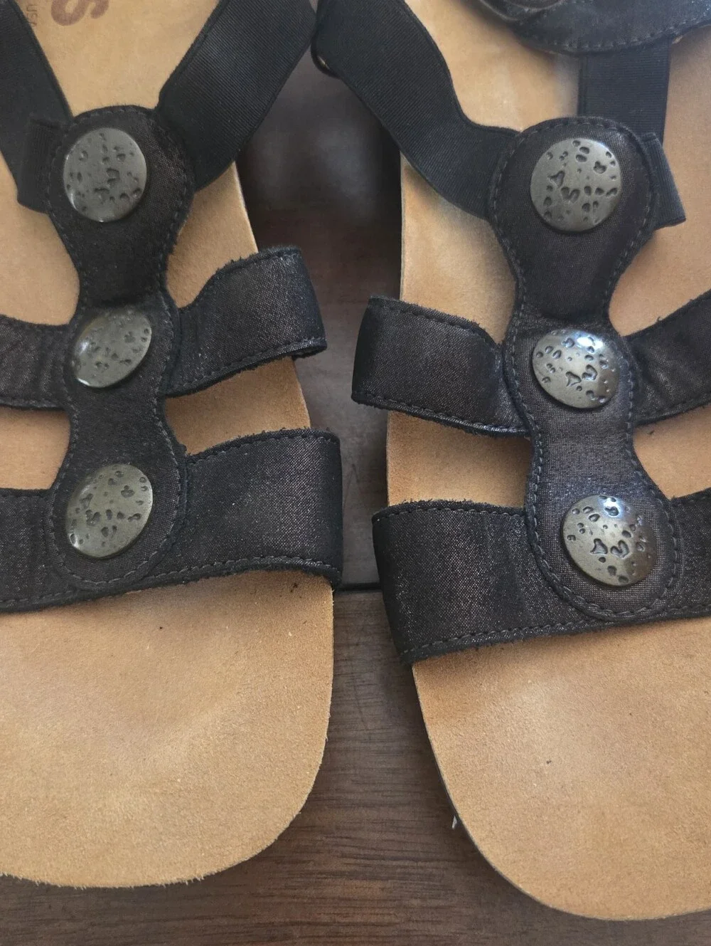 SAS Clover Sandals Comfort Walking Black Size 10.5